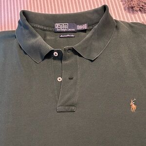 Mens Polo Ralph Lauren Green Mercerized Pima Cotton Short Sleeve Shirt 4XB 4XL
